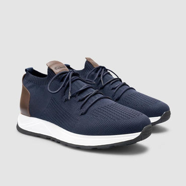 Madasat Men Knitted Navy Blue Casual Shoes - 959 |