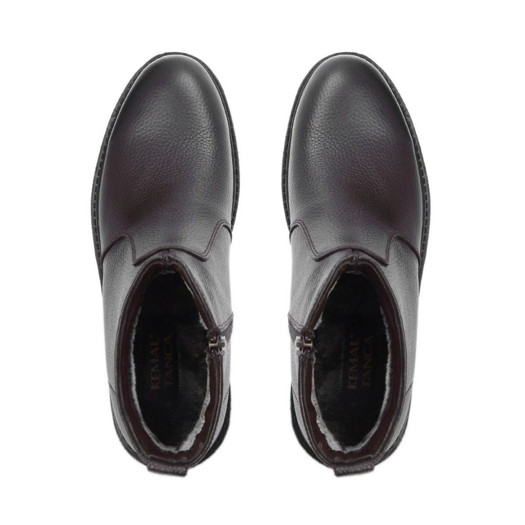 Madasat Brown Leather Classic Boot - 559 |