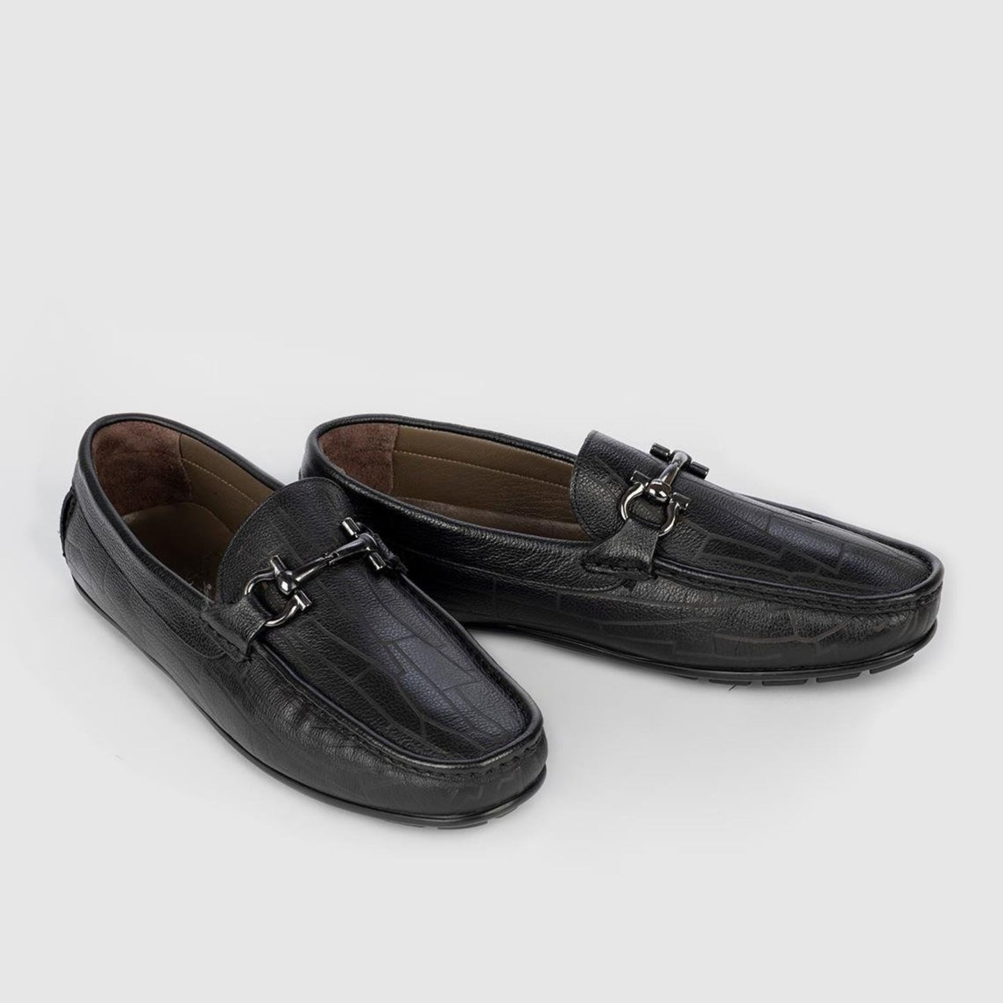 Madasat Black Leather Loafer - 618 |