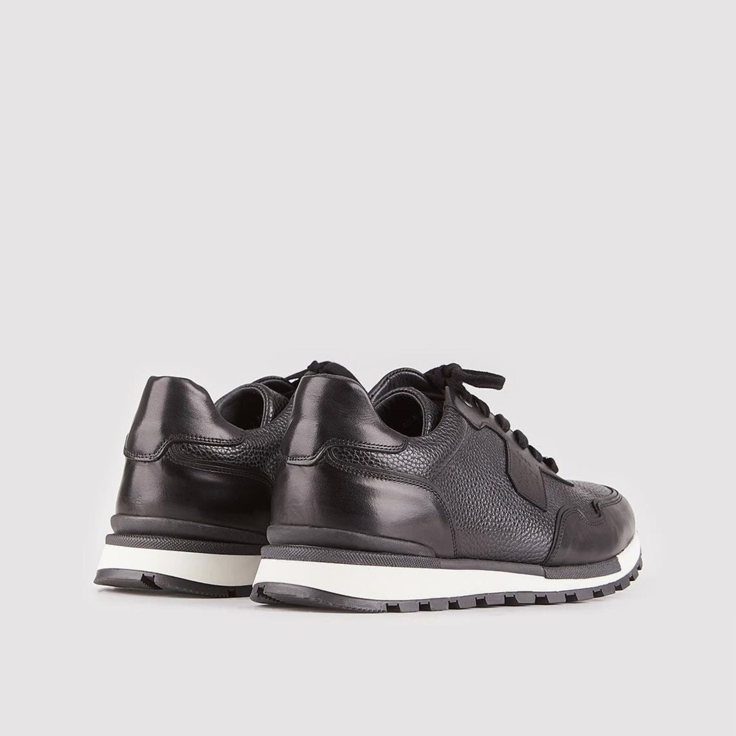 Madasat Black Leather Casual Shoes - 341 |
