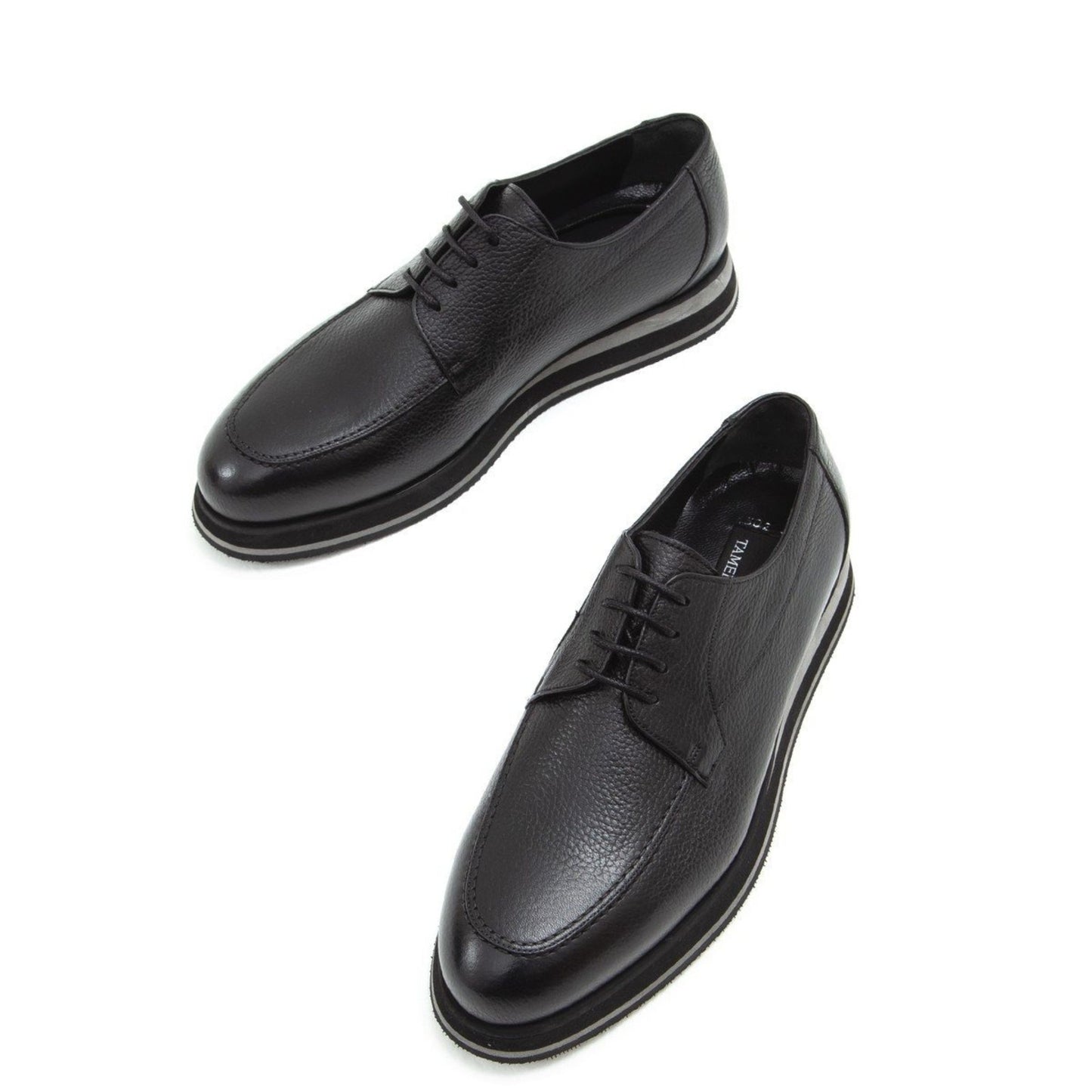 Madasat Black Leather Casual Shoes - 645 |