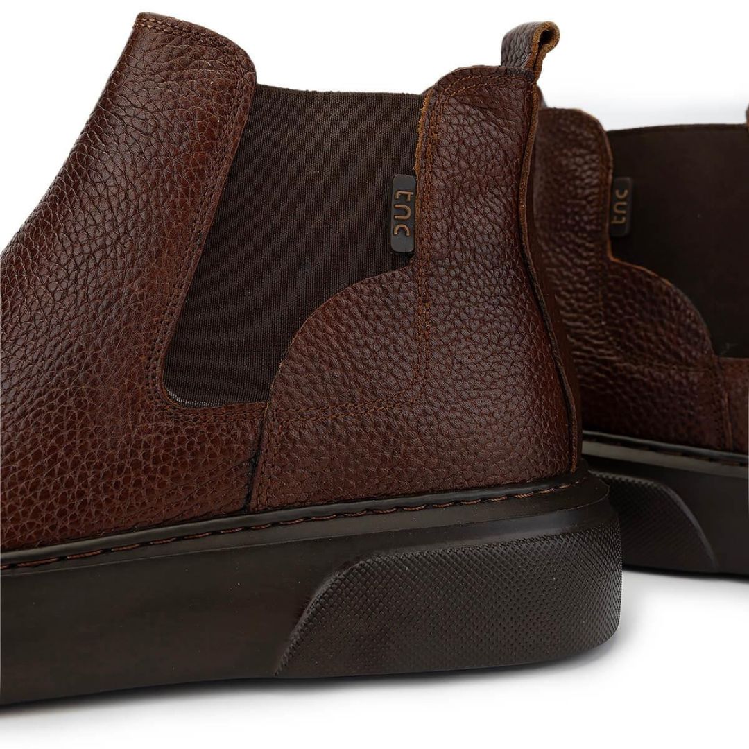 Madasat Tan Men's Genuine Leather Casual Boots - 950 |