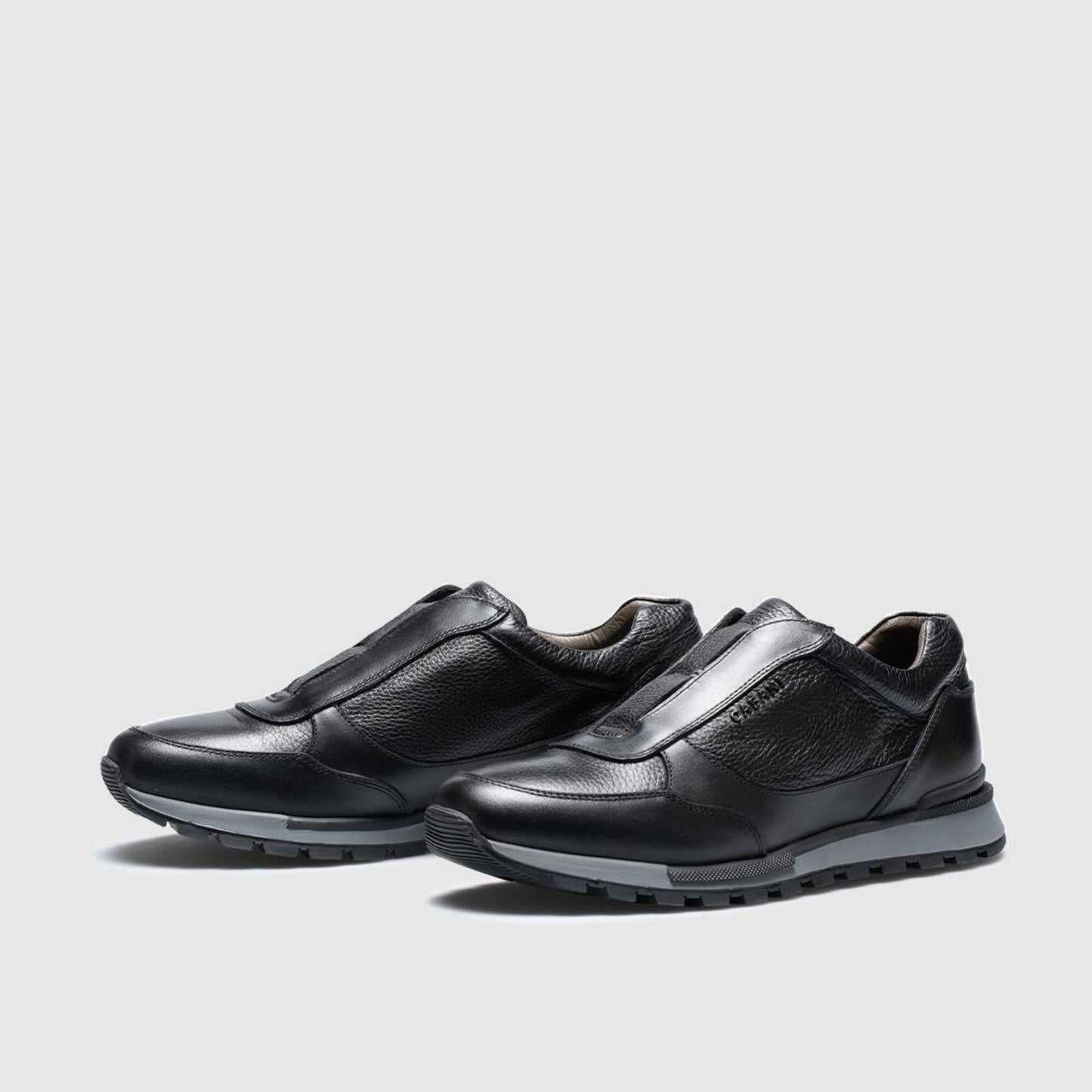 Madasat Black Leather Casual Shoes - 340 |