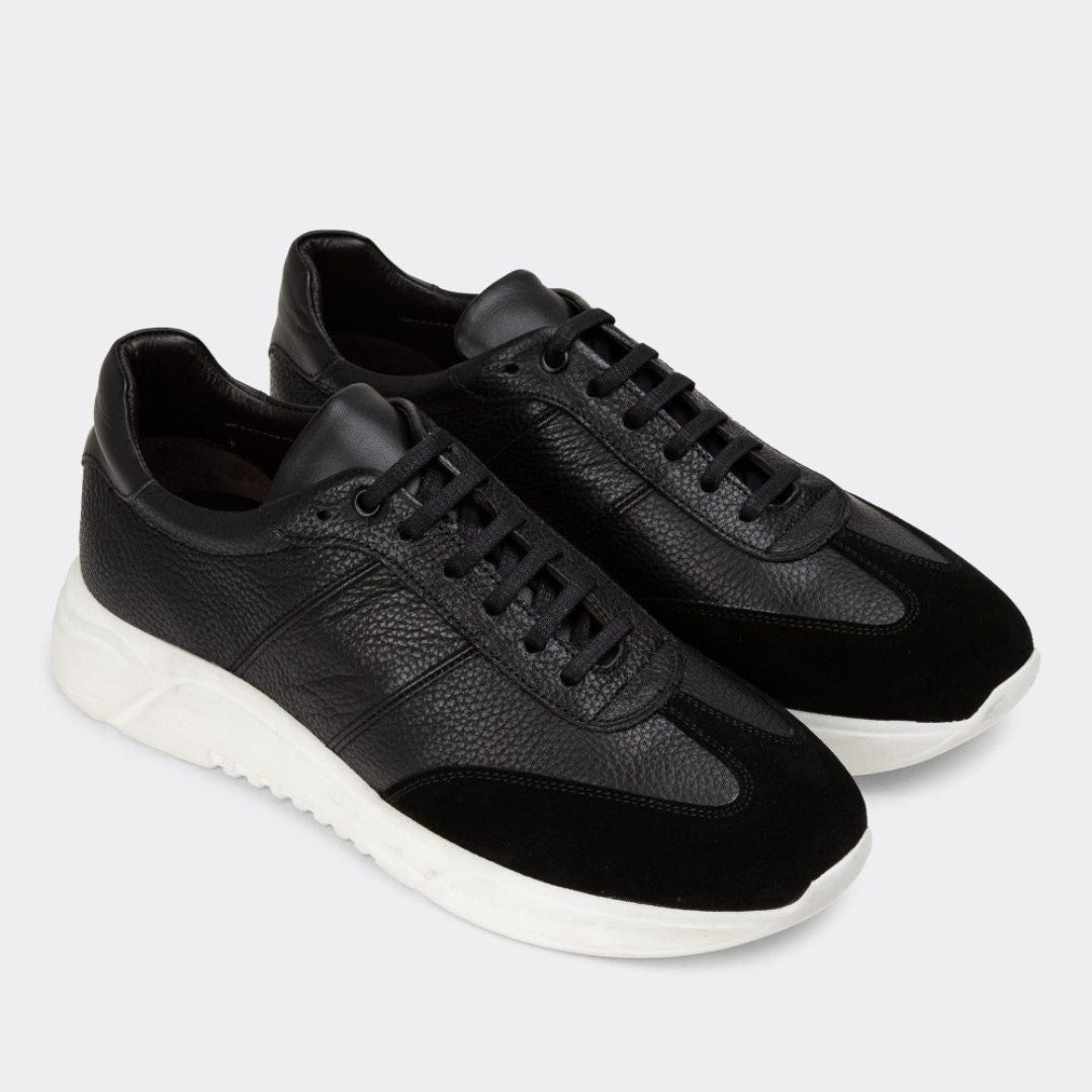 Madasat Black Men's Genuine Leather Shoes - 729 |
