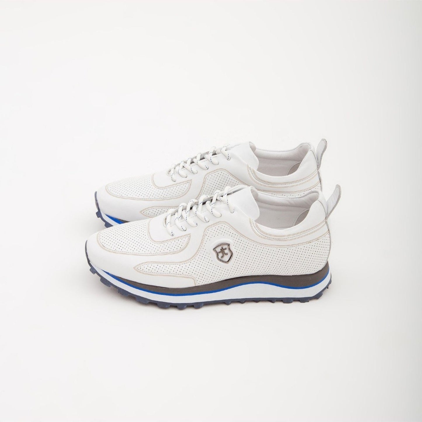 Madasat White Leather Casual Shoes - 232 |