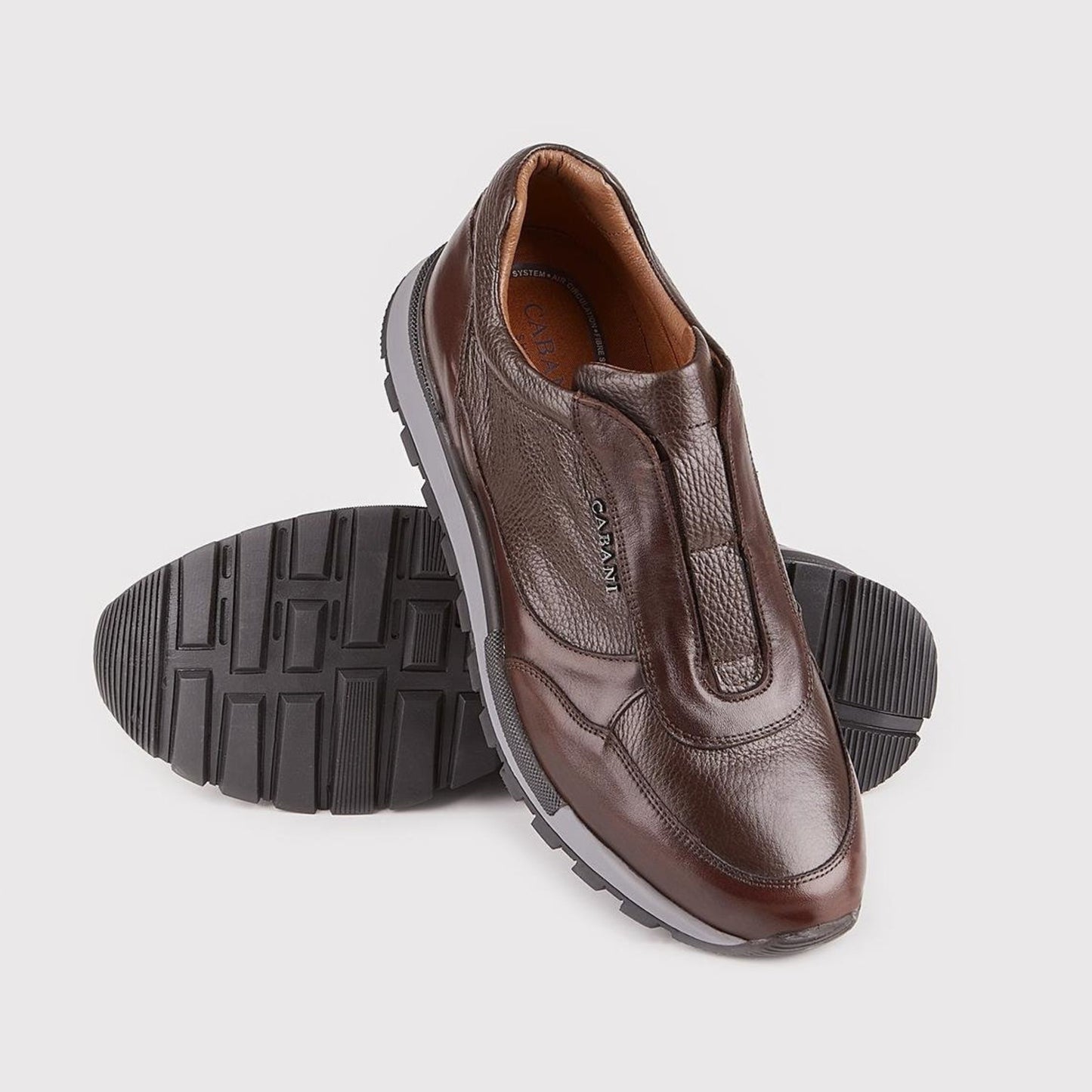 Madasat Brown Leather Casual Shoes - 340 |