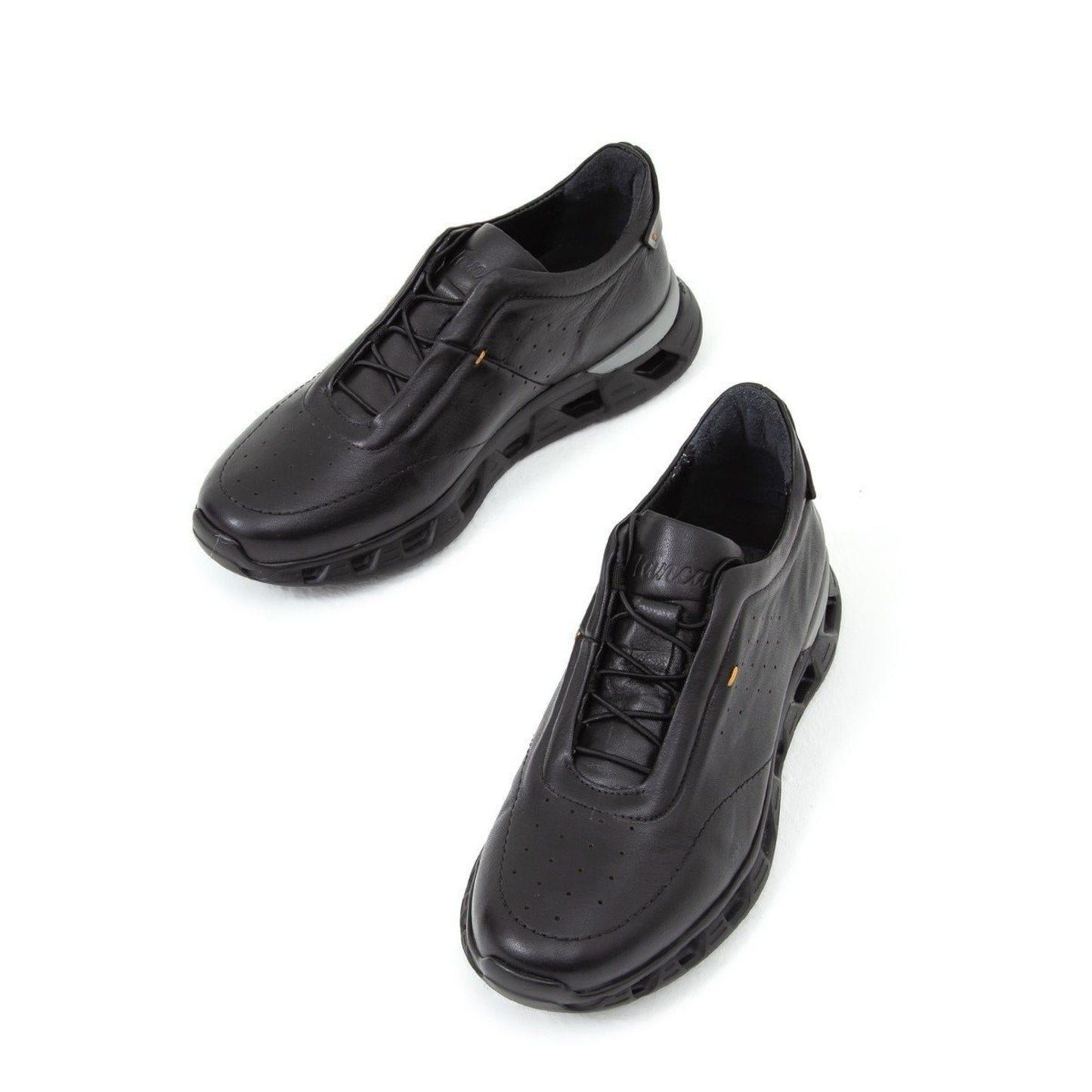 Madasat Black Leather Casual Shoes - 581 |