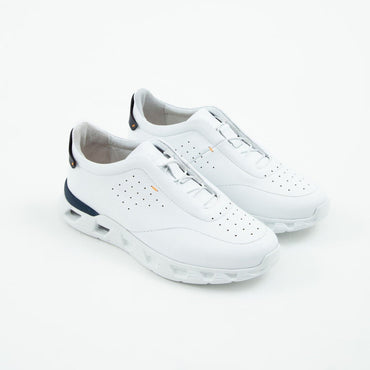 Madasat White Leather Casual Shoes - 581 |