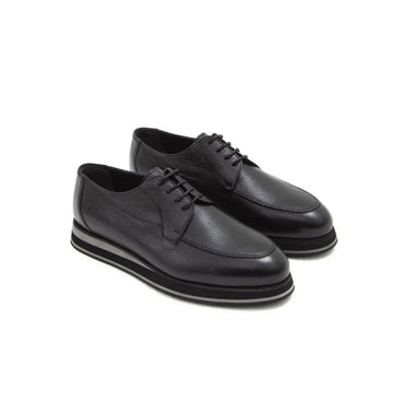 Madasat Black Leather Casual Shoes - 645 |