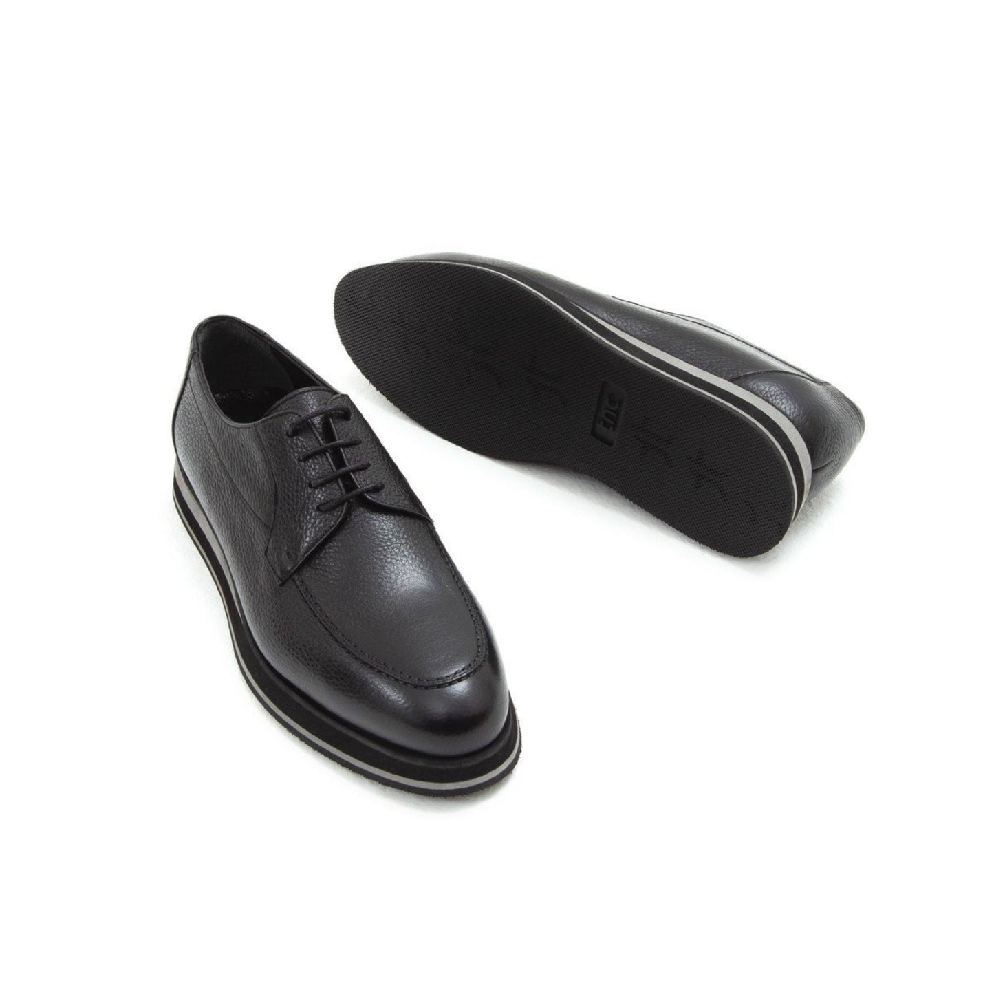 Madasat Black Leather Casual Shoes - 645 |
