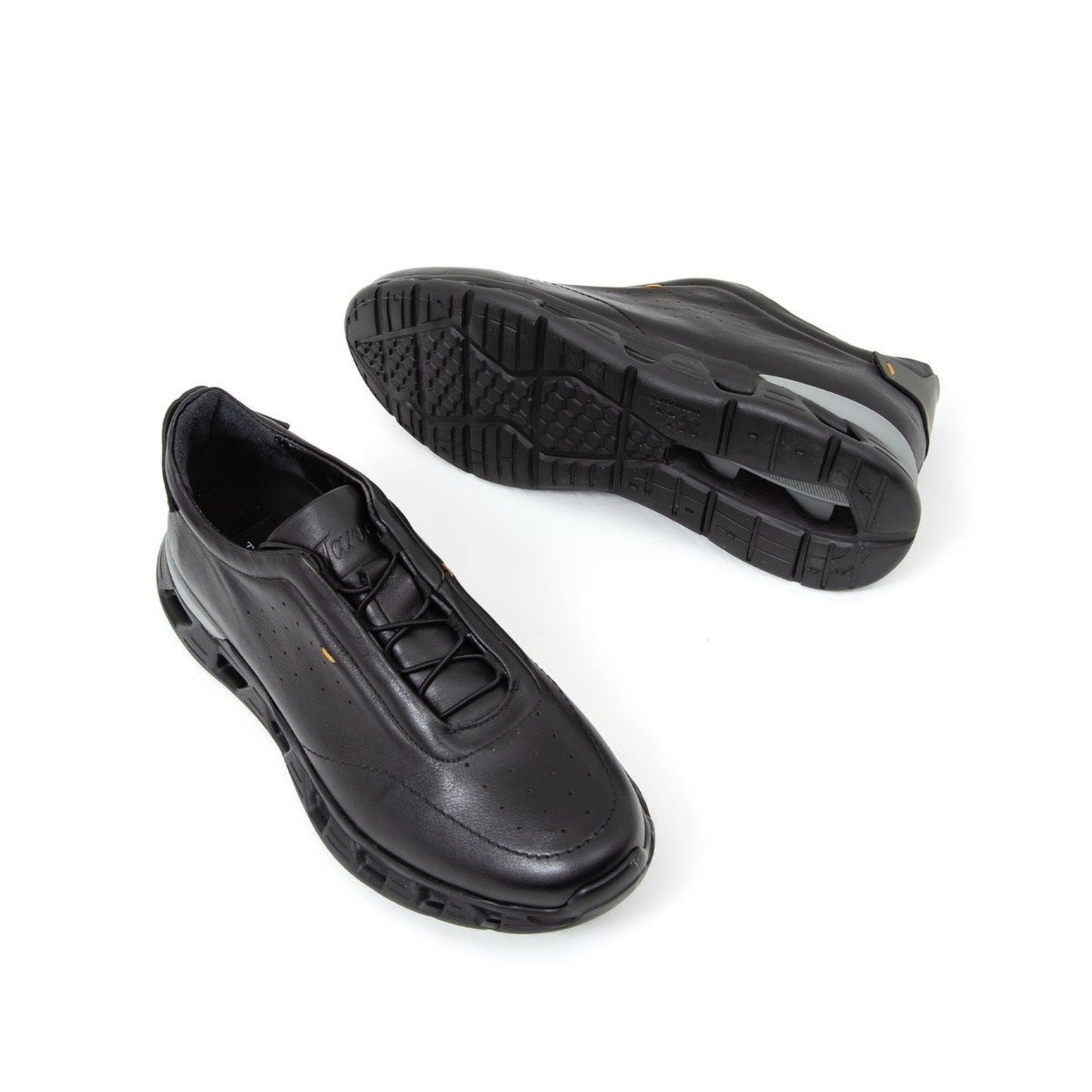 Madasat Black Leather Casual Shoes - 581 |
