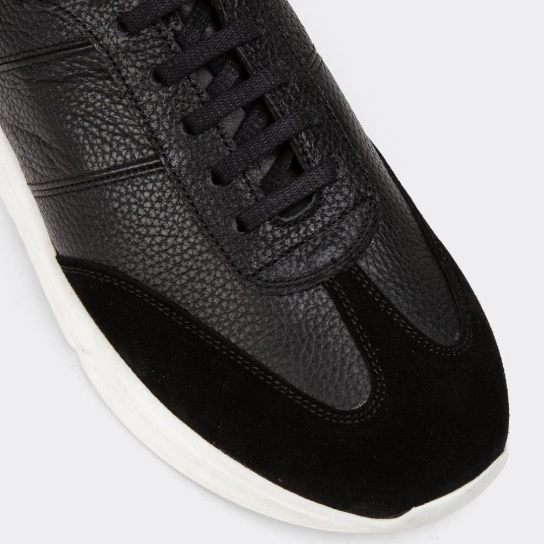 Madasat Black Men's Genuine Leather Shoes - 729 |