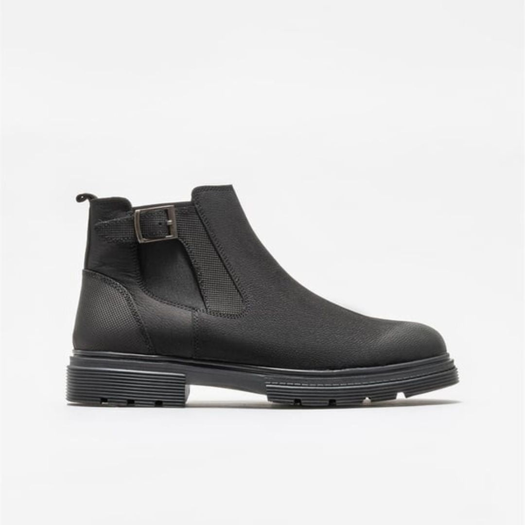Madasat Freizeitstiefel aus schwarzem Leder für Herren - 832 |