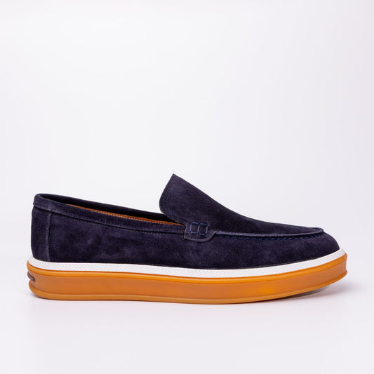 Madasat Navy Blue Men's Loafer Shoes - 957 |