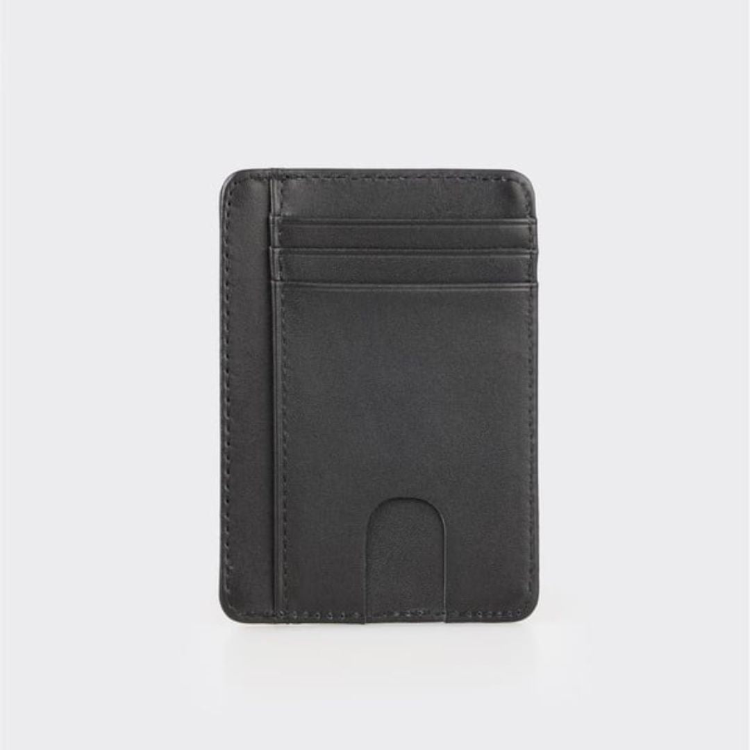 Madasat Black Leather Men's Card Holder - 947 |