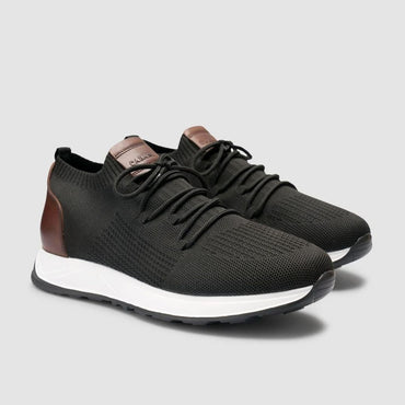 Madasat Men Knitted Black & Brown Casual Shoes - 959 |