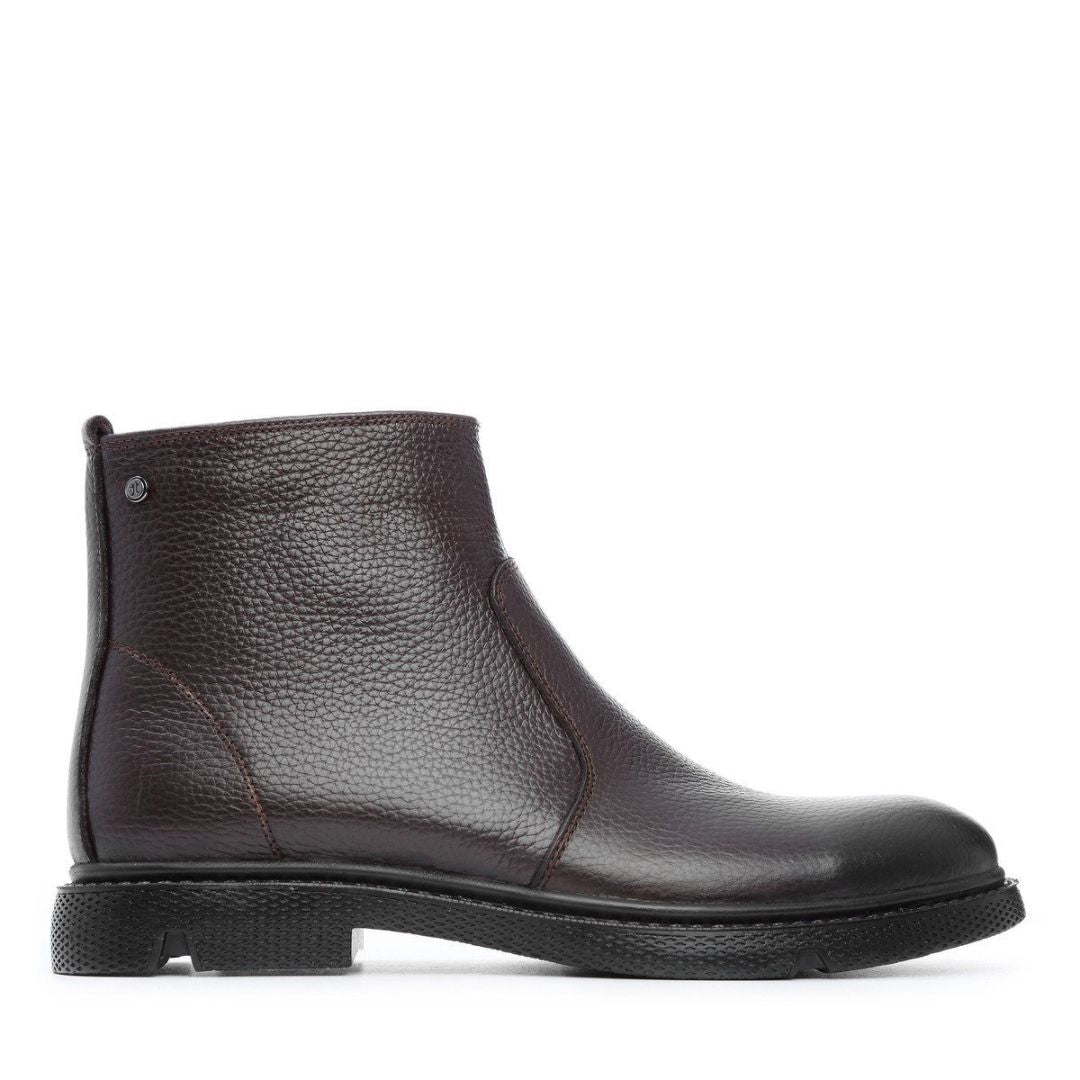Madasat Brown Leather Classic Boot - 559 |