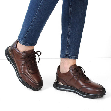 Madasat Brown Genuine Leather Men's Shoes - 910 |