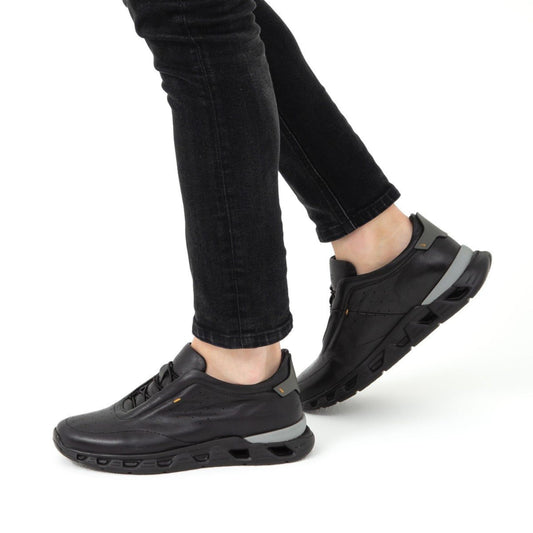 Madasat Black Leather Casual Shoes - 581 |