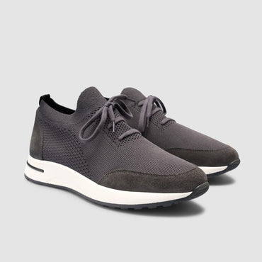 Madasat Gray Men Knitted Casual Shoes - 952 |