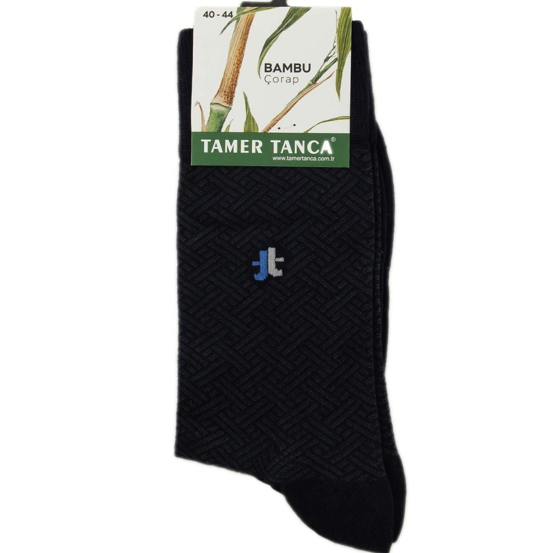 Madasat Navy Blue Men's Textile Classic Socks - 933 |