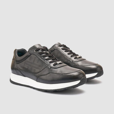 Madasat Black Men Genuine Leather Shoes - 954 |