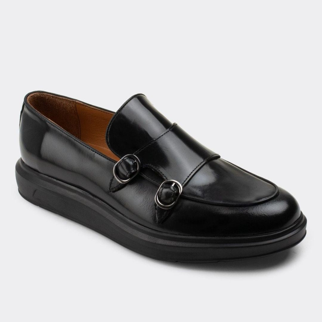 Madasat Black Leather Loafer - 517 |