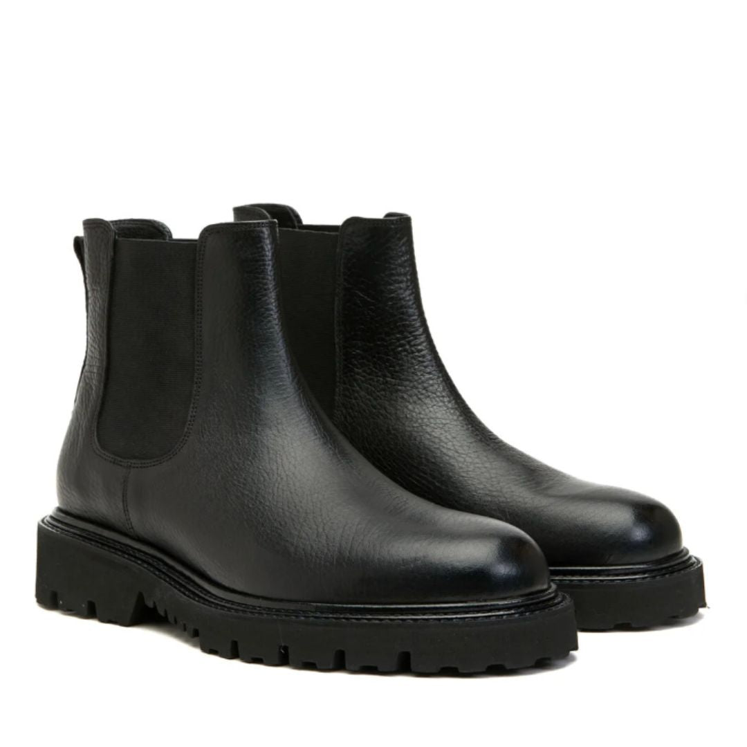 Madasat Freizeitstiefel aus schwarzem Leder für Herren - 832 |