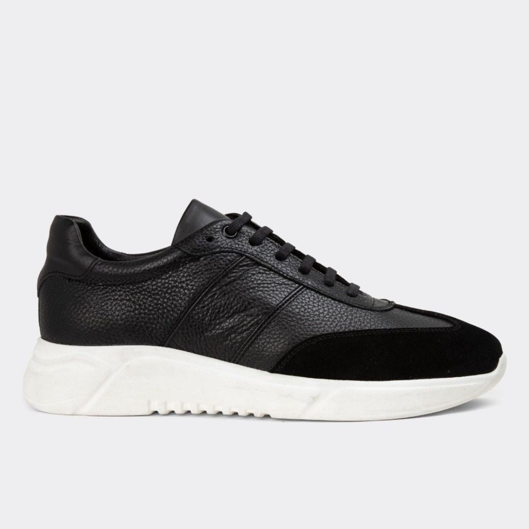 Madasat Black Men's Genuine Leather Shoes - 729 |