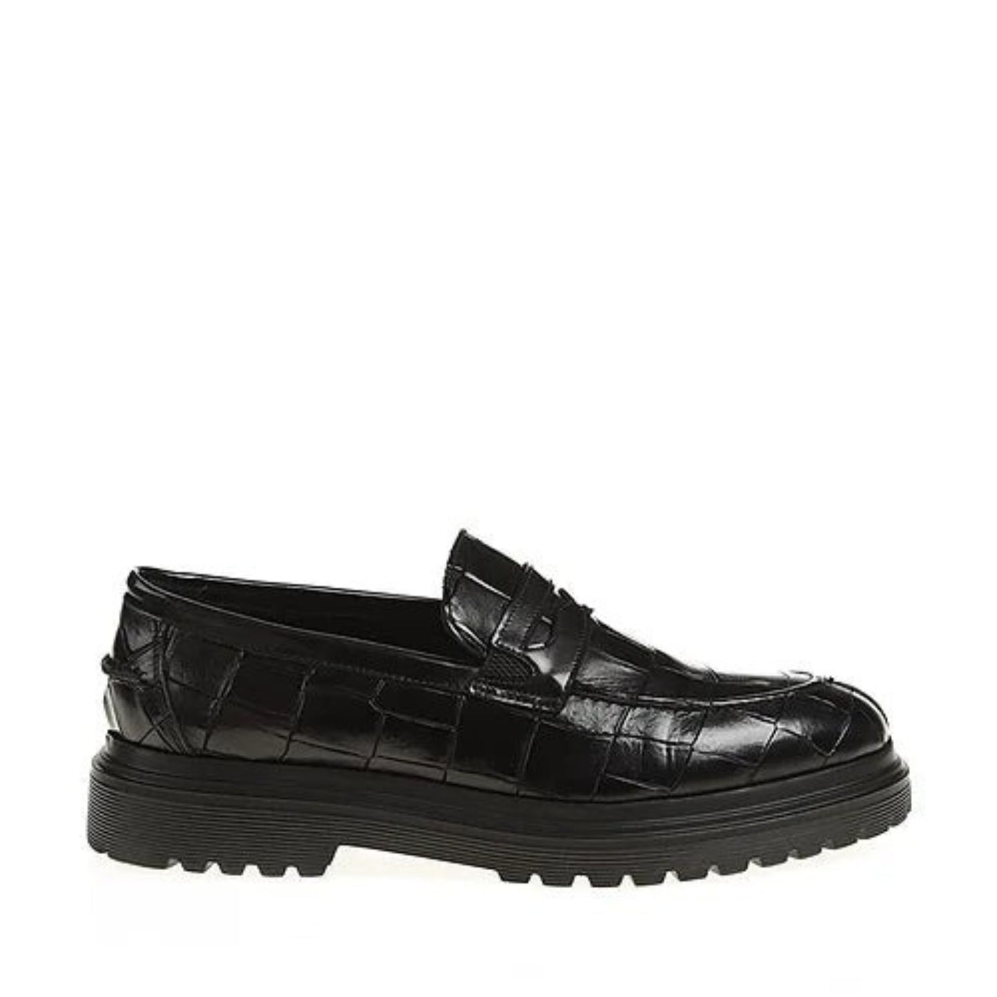 Madasat Black Leather Casual Shoes - 385 |