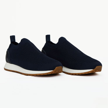 Madasat Men Navy Blue Slip On Knit Shoes - 881 |