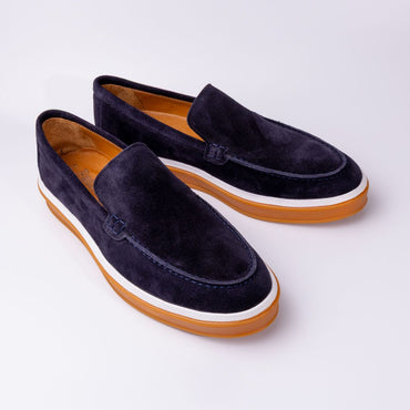 Madasat Navy Blue Men's Loafer Shoes - 957 |