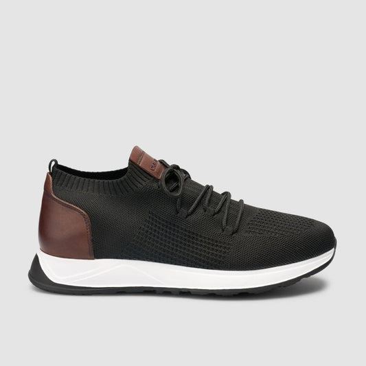 Madasat Men Knitted Black & Brown Casual Shoes - 959 |