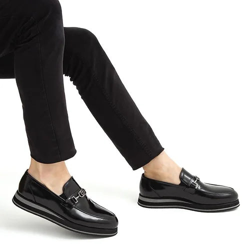 Madasat Black Leather Loafer - 591 |
