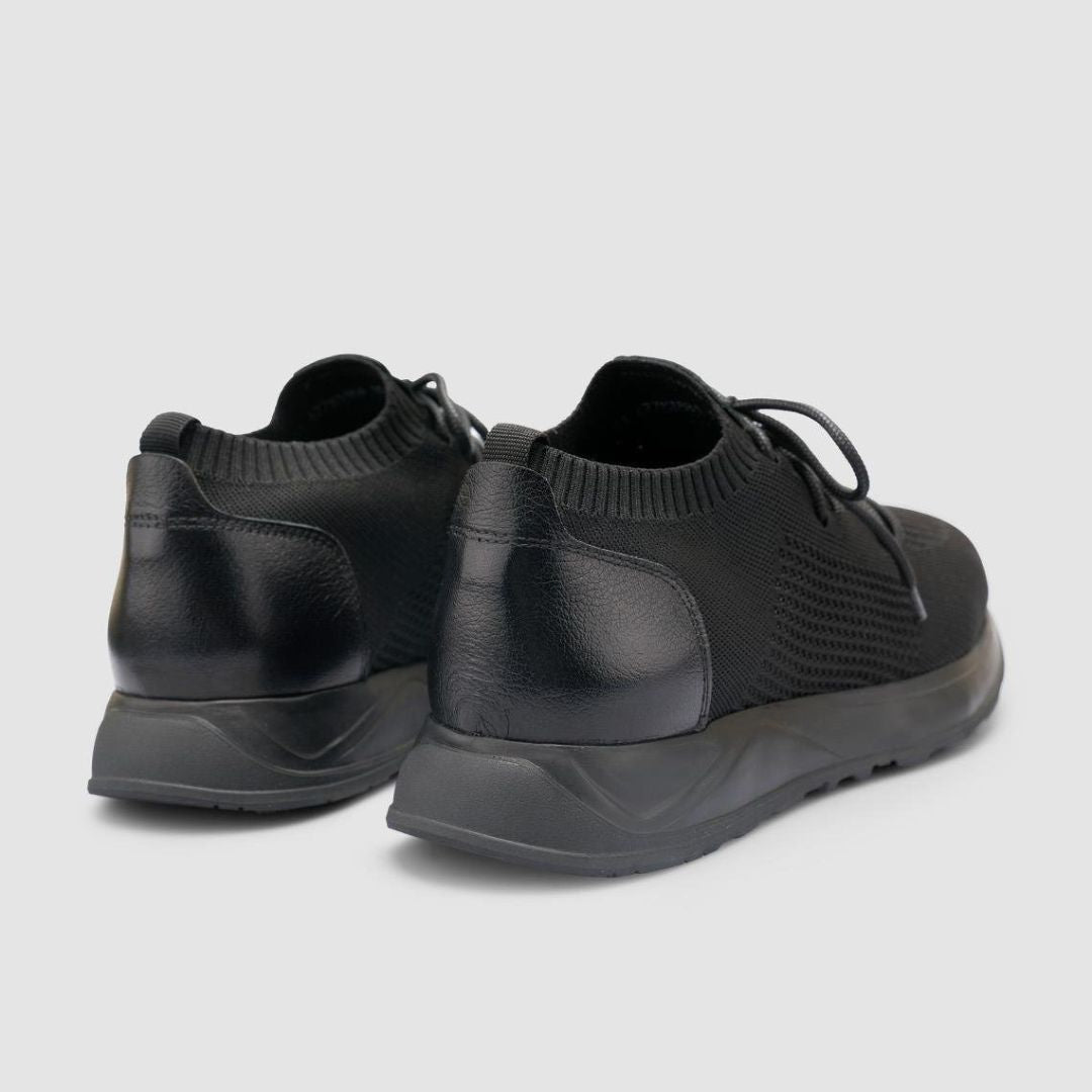 Madasat Men Knitted Black Casual Shoes - 959 |