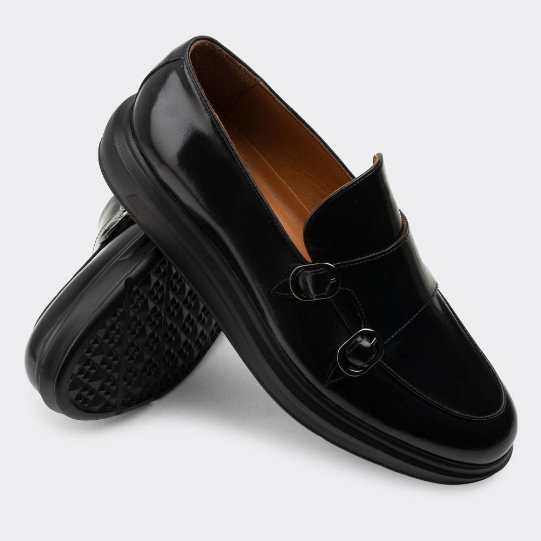 Madasat Black Leather Loafer - 517 |