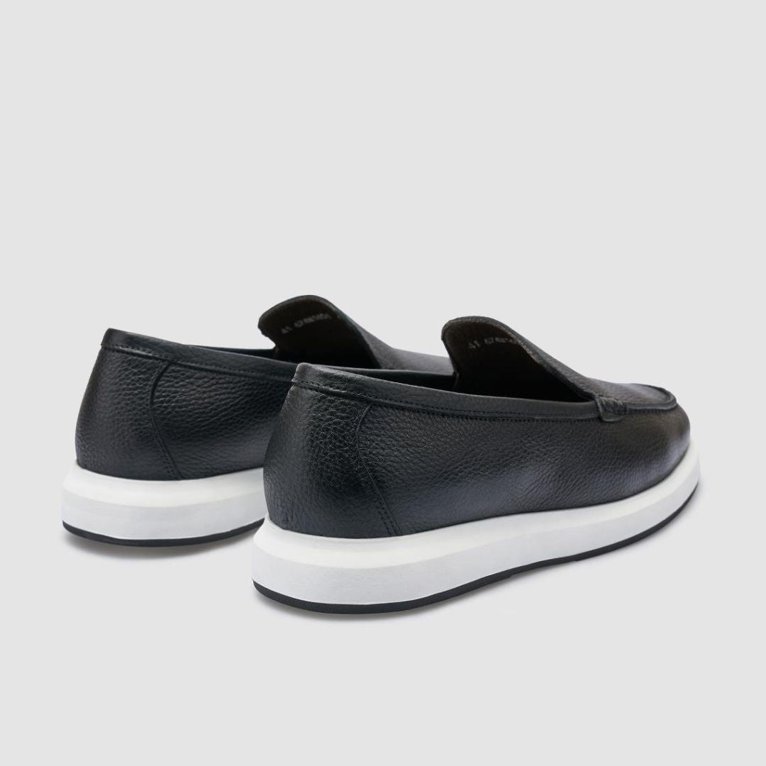Madasat Black Men Genuine Leather Shoes - 955 |