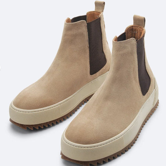 Madasat Mink Leather Men's Casual Boots - 221 |