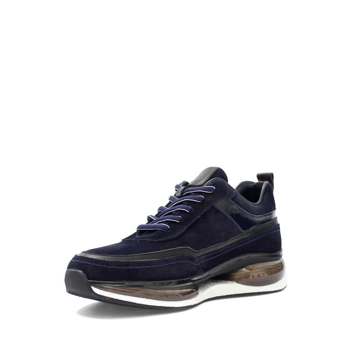Madasat Navy Blue Leather Men's Casual Shoes - 906 |