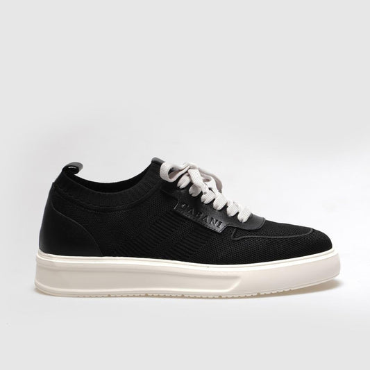 Madasat Black Lace Up Knit Sneakers - 851 |