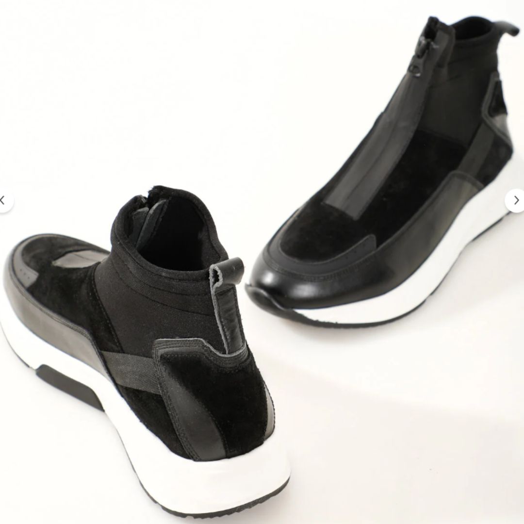 Madasat Freizeitstiefel aus schwarzem Leder für Herren - 832 |