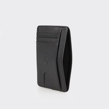 Madasat Black Leather Men's Card Holder - 947 |