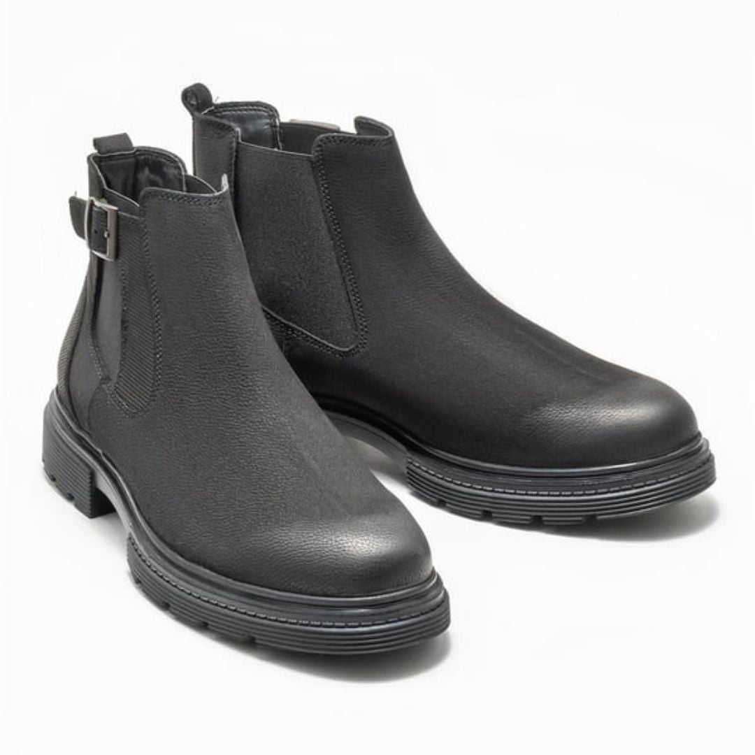 Madasat Freizeitstiefel aus schwarzem Leder für Herren - 832 |