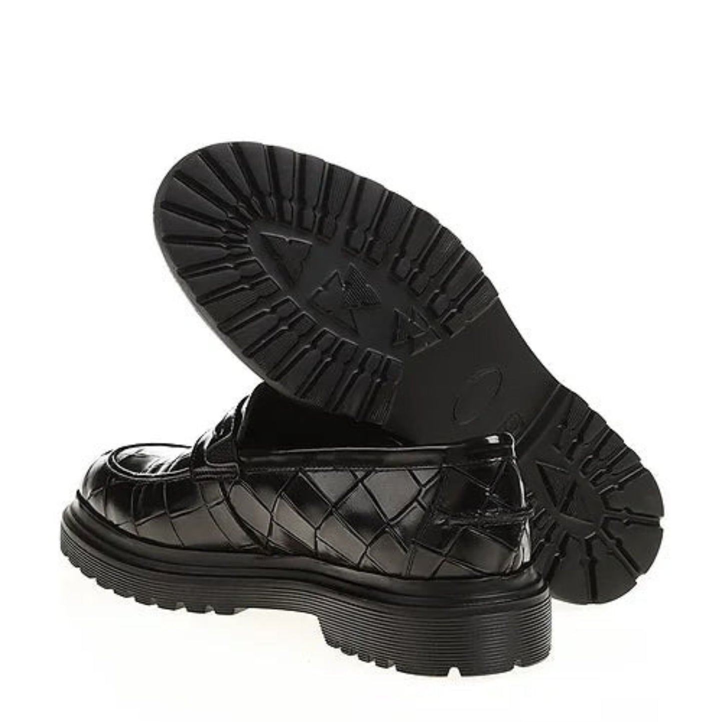 Madasat Black Leather Casual Shoes - 385 |