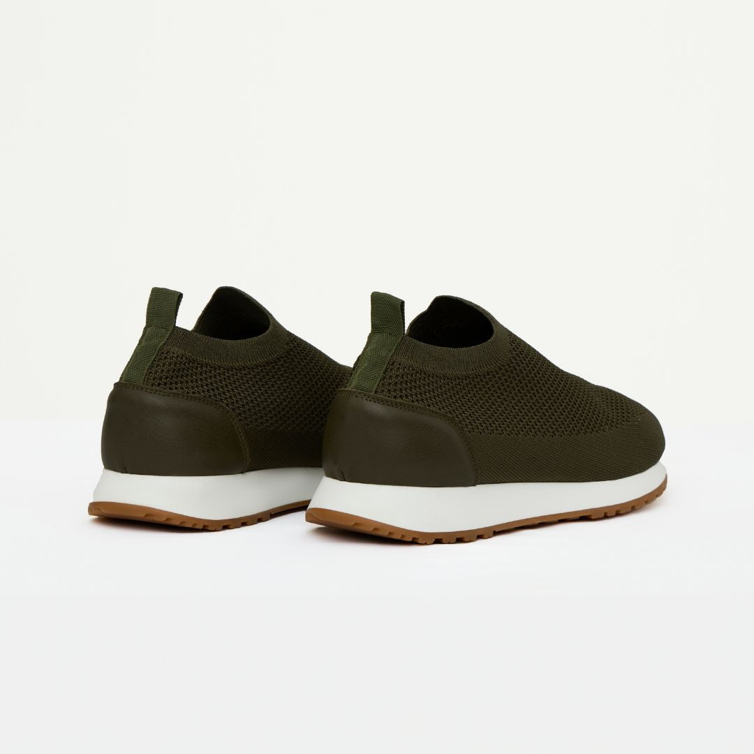 Madasat Men Khaki Slip On Knit Shoes - 881 |