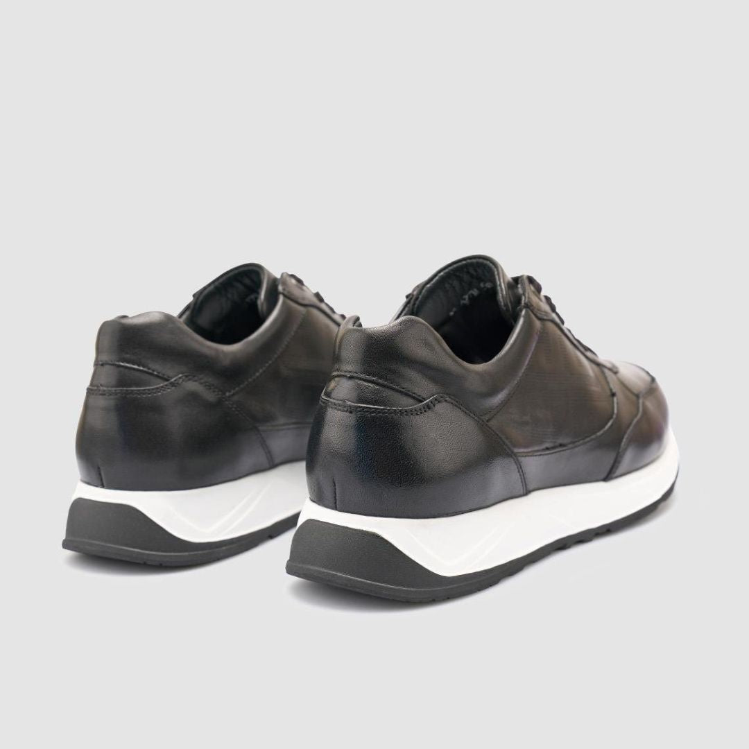 Madasat Black Men Genuine Leather Shoes - 954 |