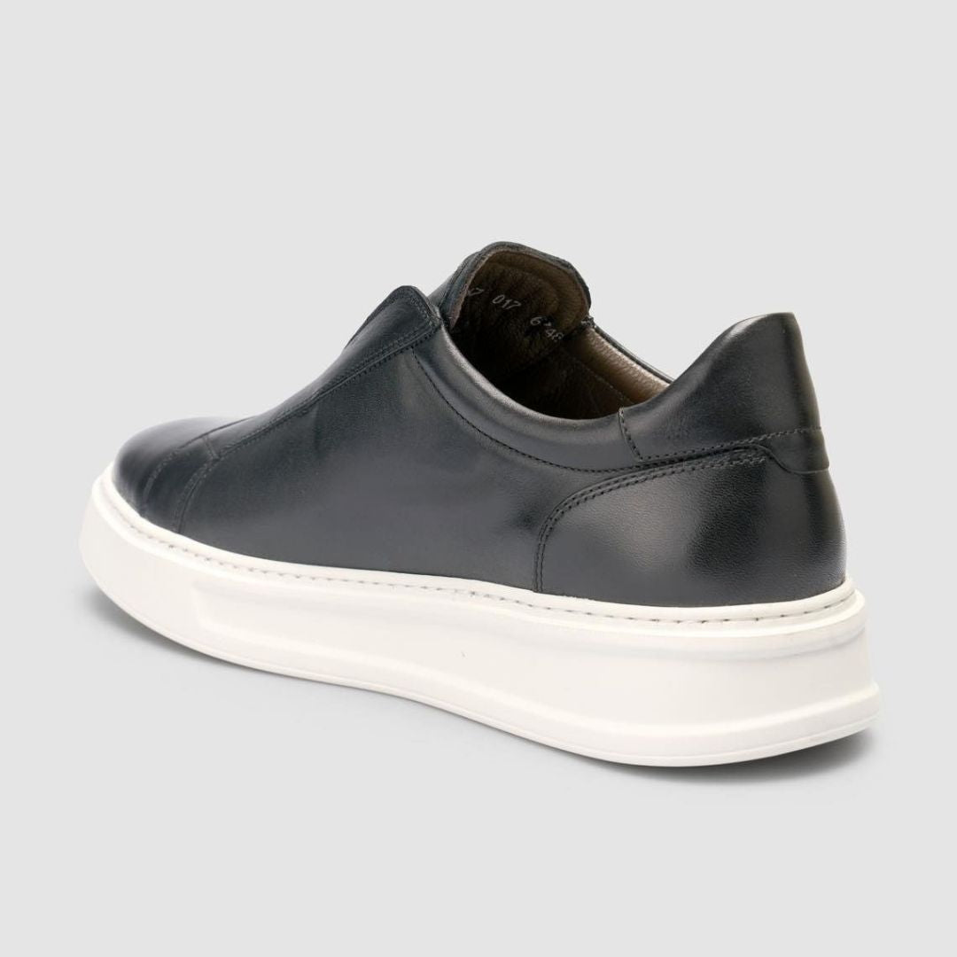 Madasat Genuine Leather Black Men Shoes - 961 |