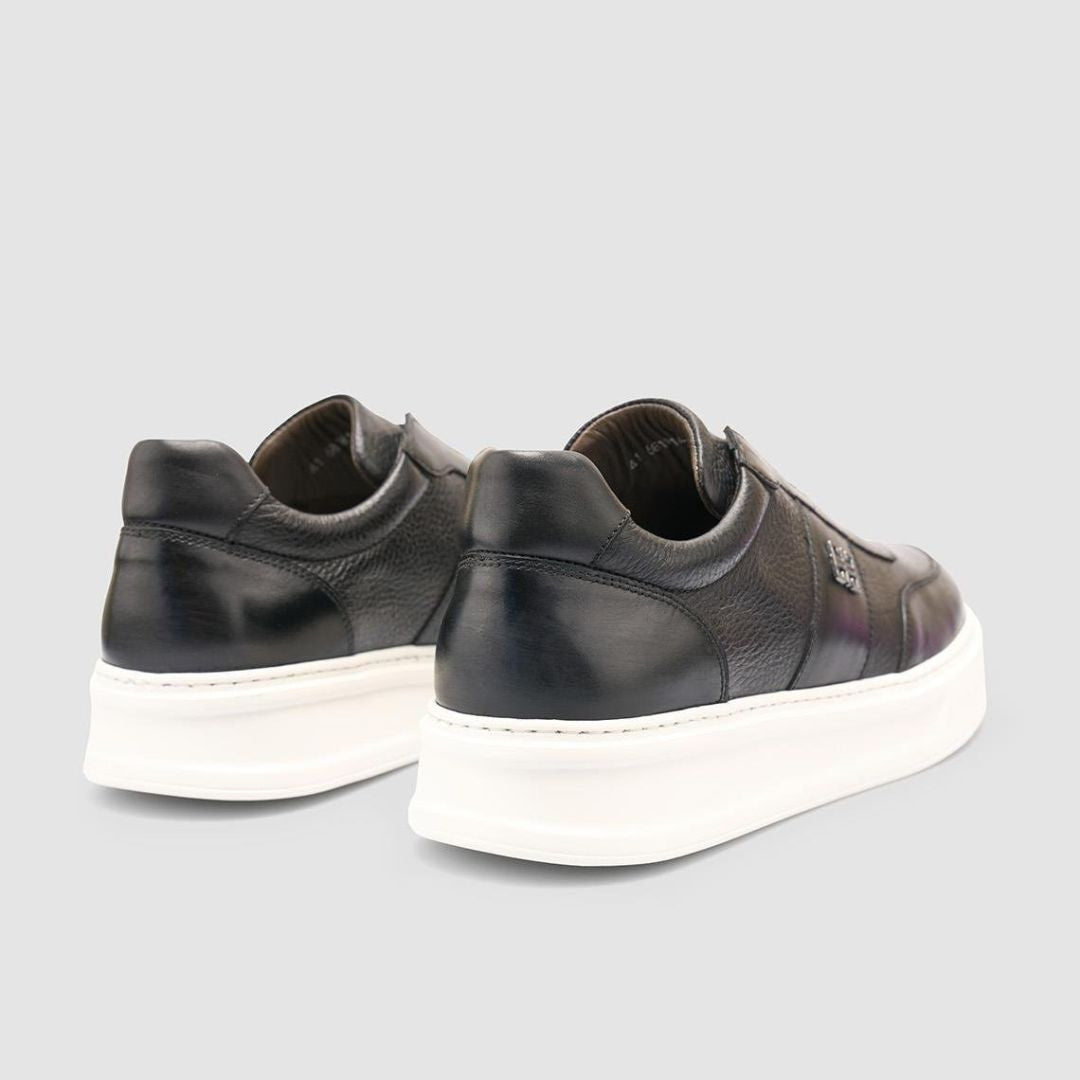 Madasat Black Men Genuine Leather Shoes - 953 |