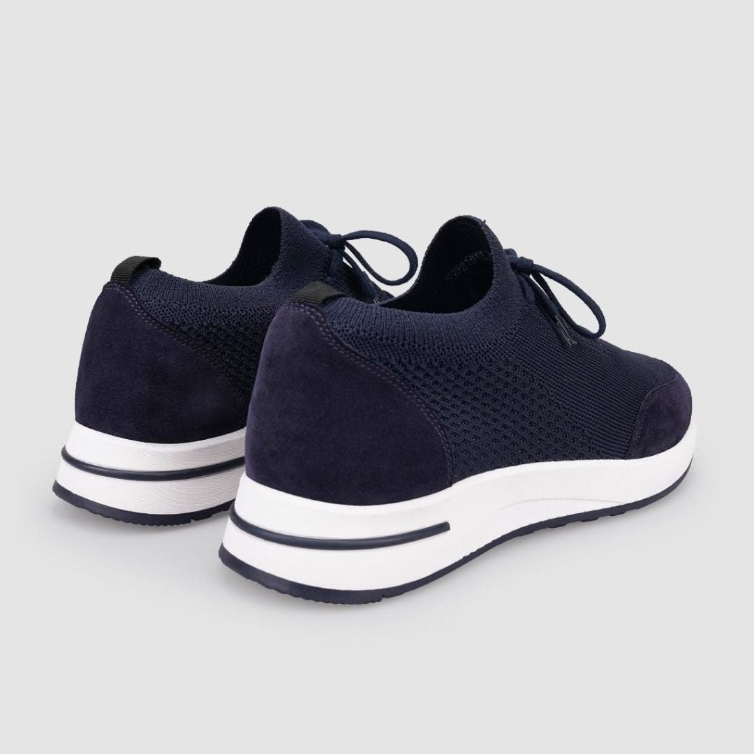 Madasat Navy Blue Men Knitted Casual Shoes - 952 |