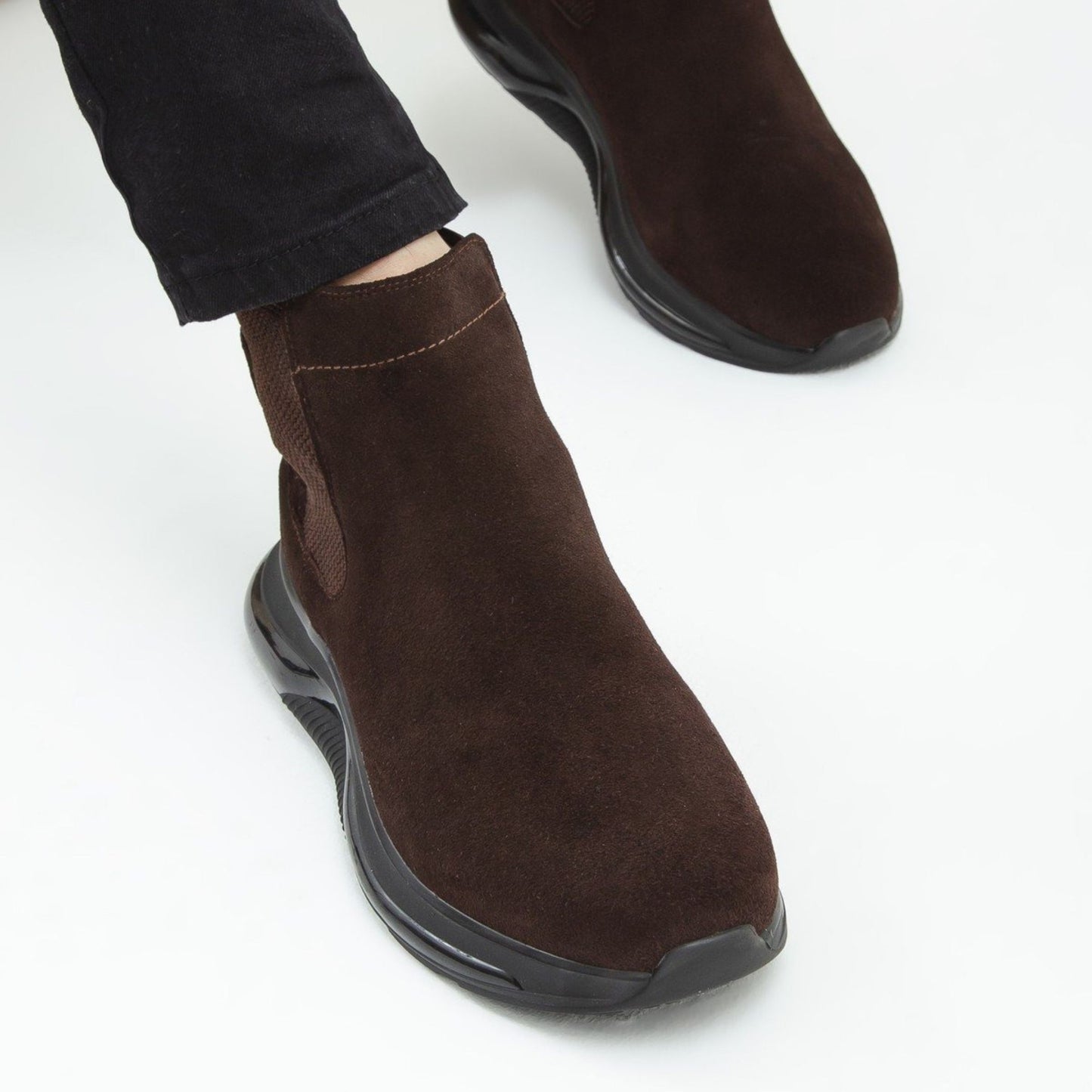 Madasat Brown Suede Men's Casual Boots - 822 |